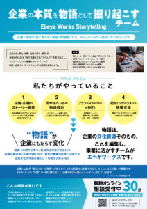 Ebeya Works Storytelling team 稼働